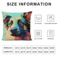 thumbnail image 5 of Autua Cute Pet German Shepherd Dog Throw Pillow Covers Linen Sofa Decorative Cushion Cases for Home Decor 22x22in, 5 of 5