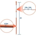 thumbnail image 4 of LABLT 25 Packs Driveway Reflectors Safety Marker Fiberglass Snow Stakes Multipurpose Orange Sign Posts 6 Feet, 4 of 6