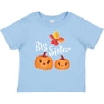 thumbnail image 3 of Inktastic Big Sister Pumpkins with Fall Leaves Girls Baby T-Shirt, 3 of 5