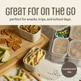 thumbnail image 4 of Cook With Color 8-Compartment Plastic Snackle Box, Charcuterie and Snack Container, Divided Serving Tray with Lids and Handle, Neutral, 4 of 8