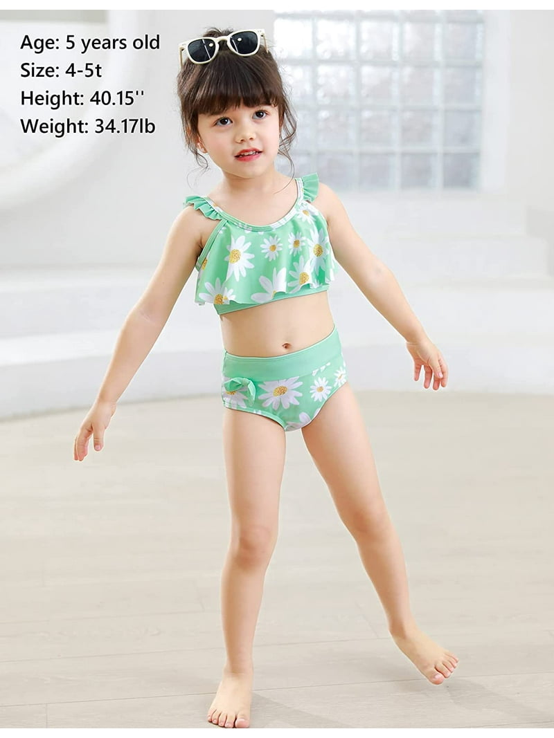 Queenstyle Toddler Baby Girl Swimsuit Two Piece Bathing Suit