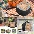 thumbnail image 6 of Aplkyhs Cute Capybara School Backpack Set of 4 with Lunch Bag Pen Bag Set Bottle Sleeve for Girls Boys Multifunctional Pencil Case Suitable for Elementary Middle School High, 6 of 7