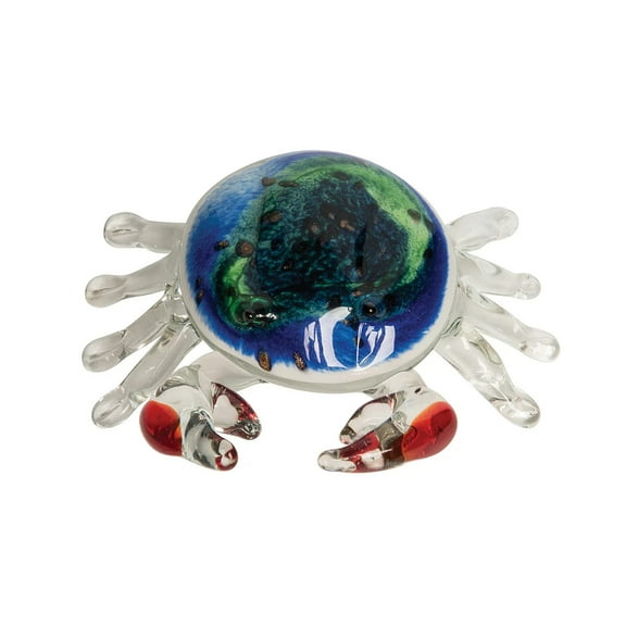 beachcombers coastal life Glass Crab Figurine
