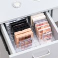 thumbnail image 3 of Caja de almacenamiento y organización de cosméticos de escritorio, transparente, separable, para el cuidado de la piel, para sombras de ojos, polvos y pintalabios, 3 of 6