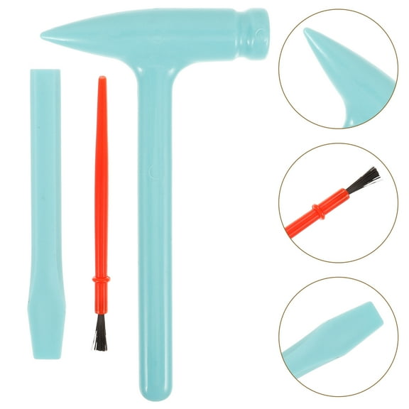 LOLIPPYY 3 Sets of Archaeological Excavation Tools Plastic Kits for Hands on Ability Development in Digging
