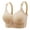 Beige, variant on Womens Bras Front Closure Without Underwire Comfortable Supportive Plus Size for Middle Aged Elderly Nylon Wireless Sleep 36C 38D 40B 42D 44DD Multi Colors
