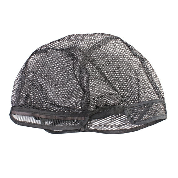 KAKOWELY 5pcs Adjustable Wig Caps Elastic Mesh Hair Net For Secure Wig Fixation Lightweight Comfortable Black