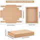 thumbnail image 3 of Paquete de 10 cajas grandes de cartón kraft de 7,8 x 6 x 1,2 pulgadas para dulces, postres pequeños, caramelos, mini jabones y otros obsequios para fiestas., 3 of 9
