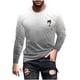 thumbnail image 1 of Blusas y camisas de manga larga y cuello redondo para hombre, camisetas casuales con estampado de moda y cuello redondo, blusas de licra de manga corta para hombre., 1 of 4