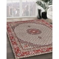 thumbnail image 2 of Ahgly Company Indoor Round Traditional Tan Brown Medallion Area Rugs, 3' Round, 2 of 6