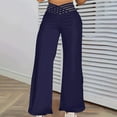 thumbnail image 3 of yillto Women Wide Leg Pant High Waist Business Work Office Trousers Flowy Fashion Long Pants, 3 of 6