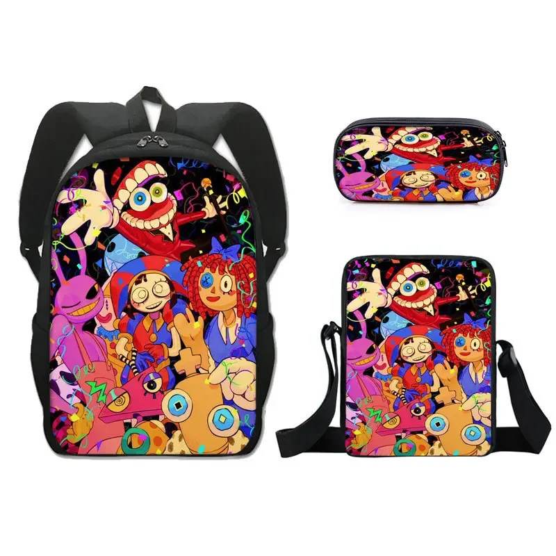 Elementary School Student Backpack Three piece Set Beautiful Fashion Accessories Cartoon School Bag