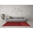 thumbnail image 3 of Ahgly Company Indoor Square Abstract Red Modern Area Rugs, 5' Square, 3 of 4