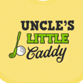 thumbnail image 4 of Inktastic Uncles Little Caddy with Golf Club and Ball Boys or Girls Baby Bib, 4 of 4