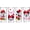 Minnie Mouse, variant on Silver Buffalo Disney Minnie Red Stripe Dots 4 pack Tumbler Glass Set, 10 Ounces