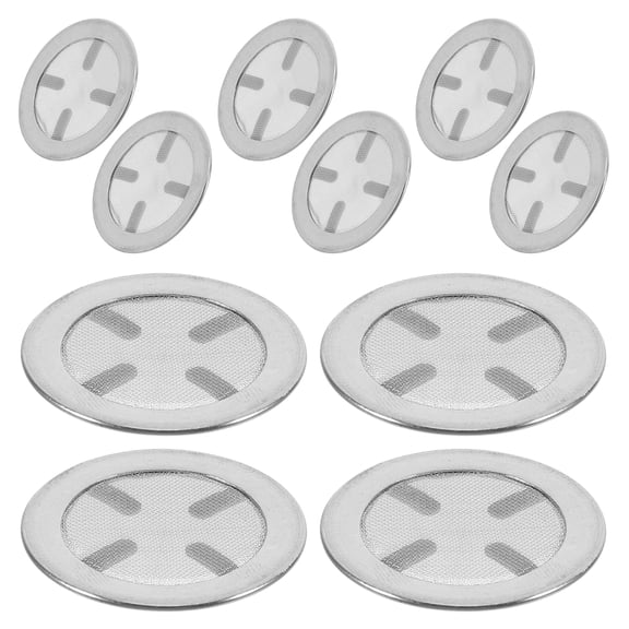 OUNONA 10Pcs Lightweight Stainless Steel Tea Strainer Insert for Easy Portable Loose Leaf Brewing