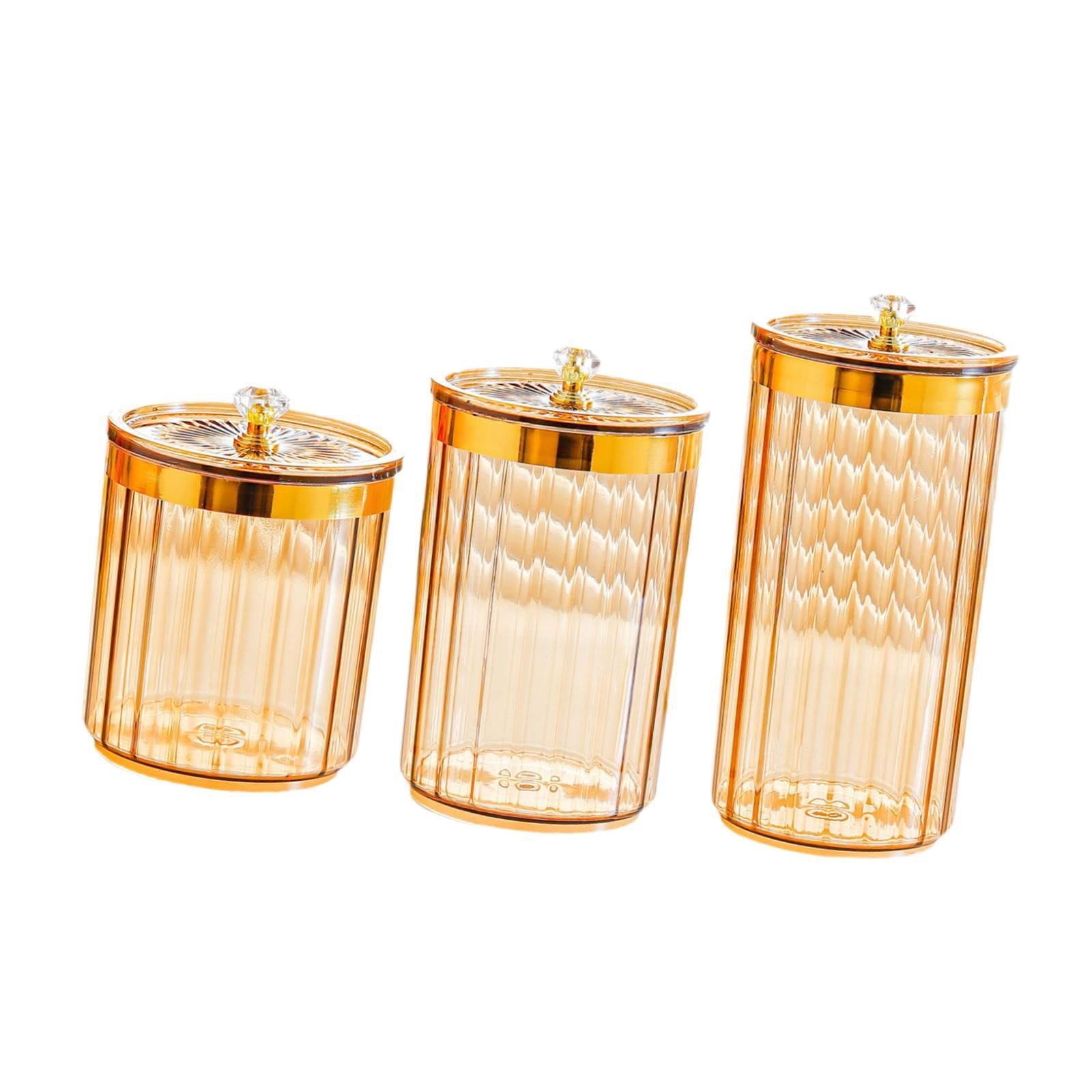 3 Pcs Pantry Organizer Storage Jar Airtight Design Durable PP Material for Kitchen Baking Café Flour Nut