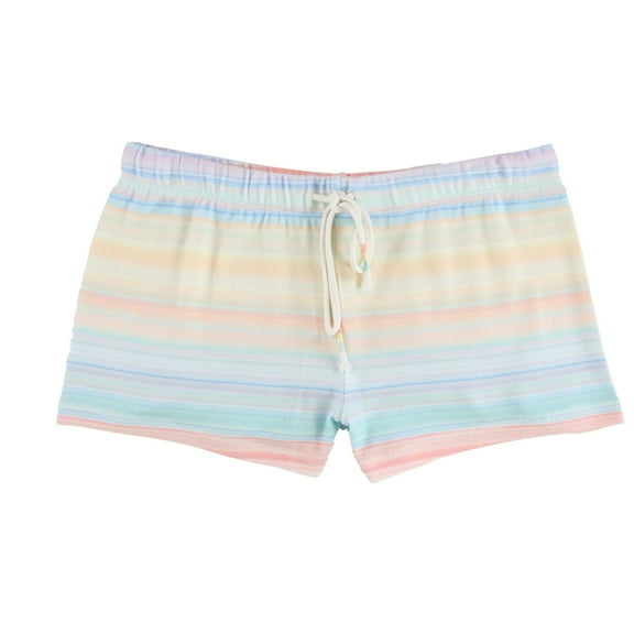 P.J. Salvage Womens Watercolor Stripes Pajama Shorts, Multicoloured, Small