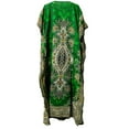 thumbnail image 3 of Green Long-Kaftan-dress-Hippy-Boho-Maxi-One-Women-india-caftan-Tunic--Dress-Night-Gown, 3 of 3