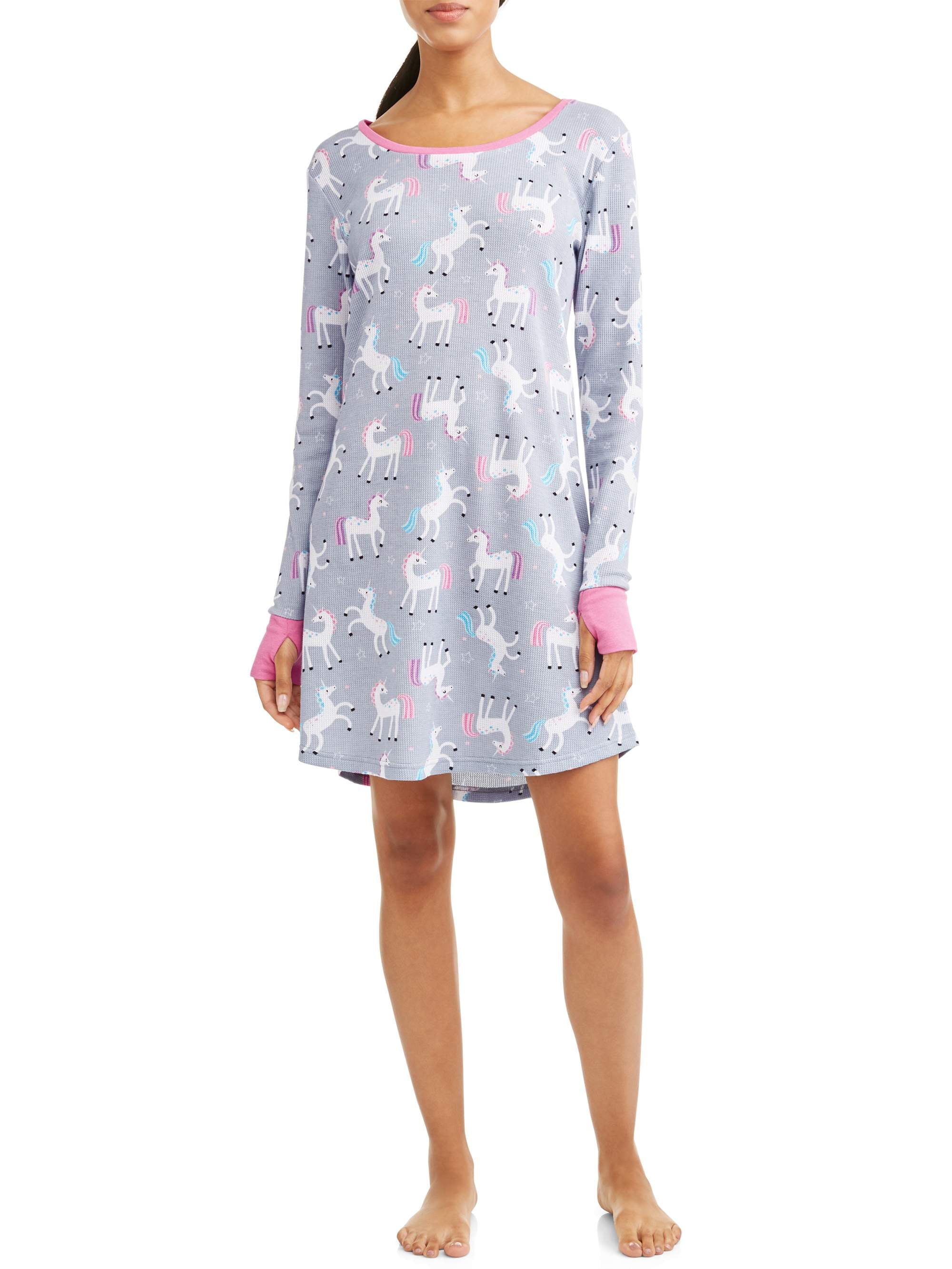 long thermal nightgown