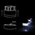 thumbnail image 4 of Matsuzay Luz de pilar al aire libre solar rectangular jardín patio parque paisaje lámpara pasarela noche seguridad iluminación cálida luz Type3 NO3, 4 of 6