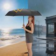 thumbnail image 5 of Unique Bargains 1 Pcs Compact Umbrella Thickened Black Vinyl Magic Black, 5 of 6