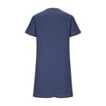 thumbnail image 6 of AUNVITO Women's Short Sleeve V-Neck Casual Dress with Pockets Breathable and Comfortable, 6 of 8