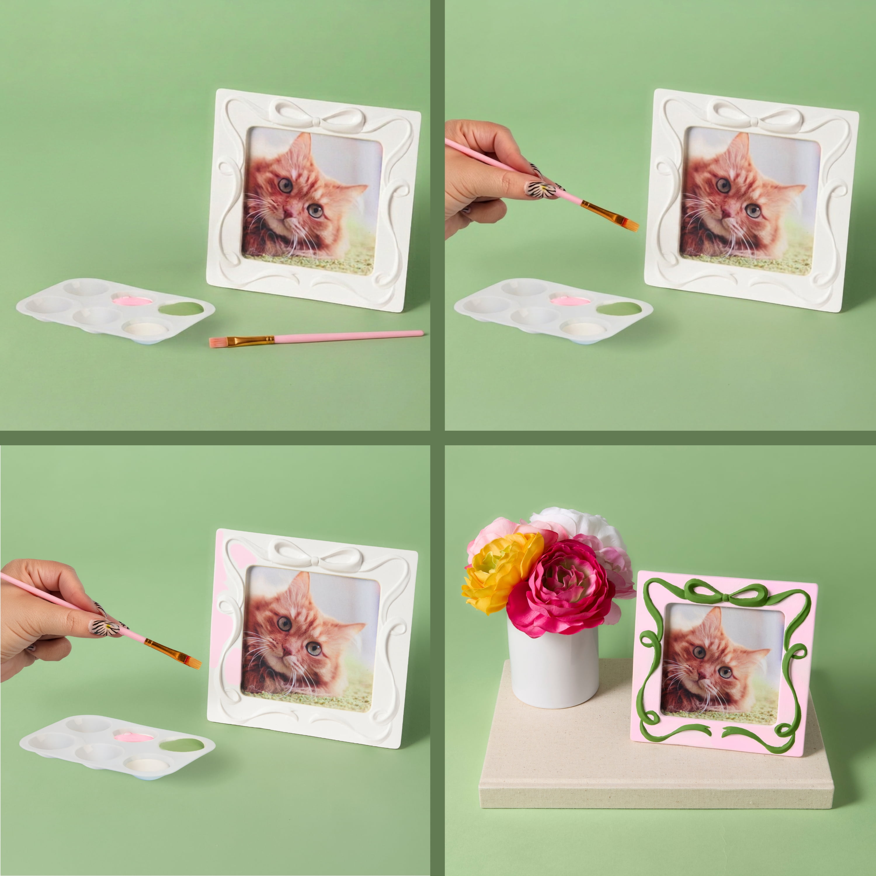 Hello Hobby Ceramic Ribbon Frame Art and Craft Kit