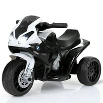 Gymax Kids Ride On Motorcycle BMW Licensed 6V Electric 3 Wheels Bicycle w/ Music&Light Black