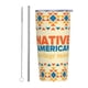 thumbnail image 1 of Vaso de acero inoxidable con tapa y orgullo indígena, para el mes de la herencia indígena, de 20 oz, taza térmica portátil, 1 of 7