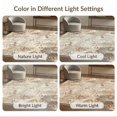 thumbnail image 7 of ODIKA 6'x9' Washable Area Rug Distressed Mottled Boho Vintage Alfombras Large Para Abstract Playful Expressive for Family Room, Living Room, Master Bedroom, Non-Slip, Easy Care, 7 of 7