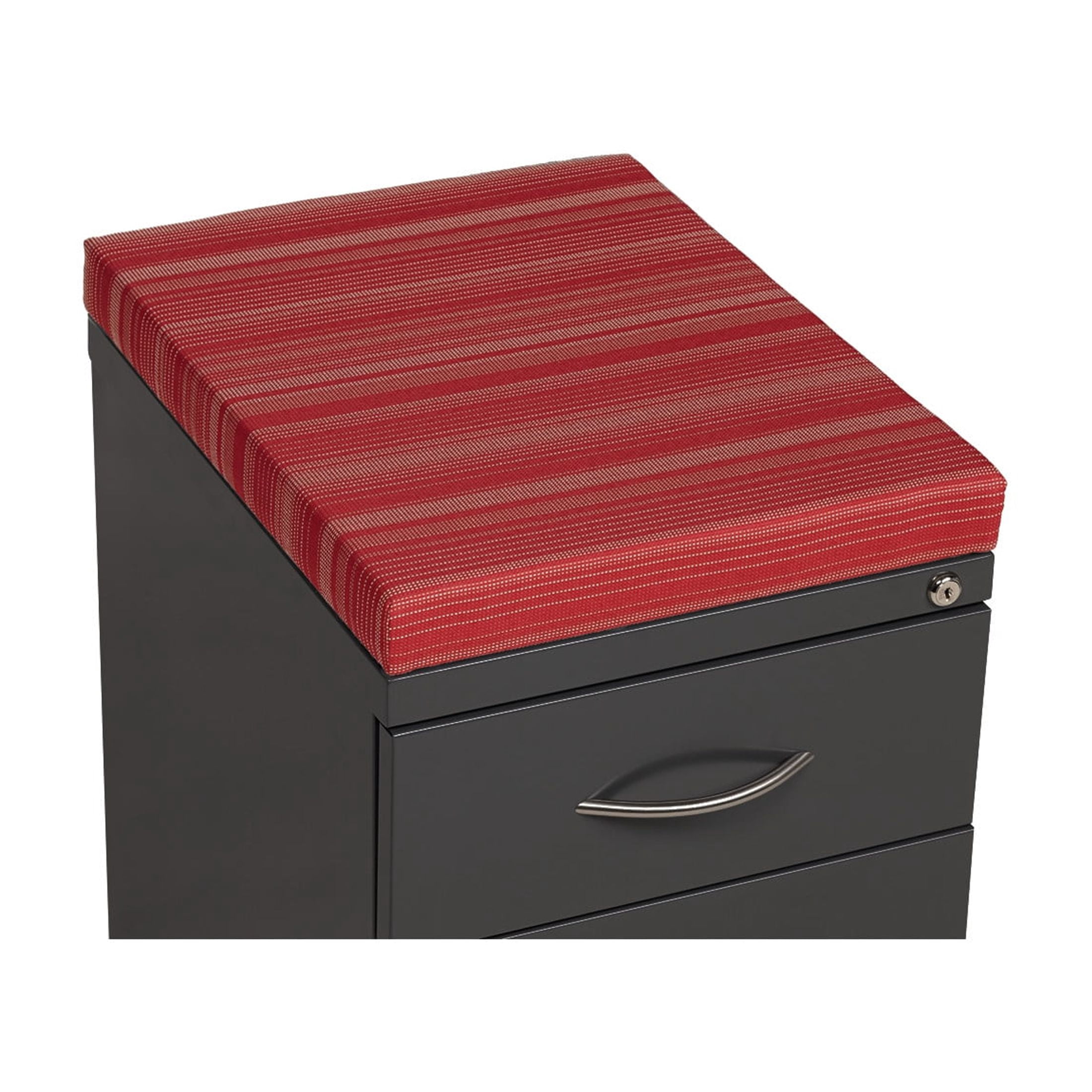 Hirsh Pro 20" Deep Mobile Pedestal File Cabinet 2 Drawer Box-File, Letter Width, Charcoal