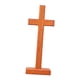 thumbnail image 4 of Cruz de pie para mesa, decoración del hogar, exhibición de doble cara, figura católica de madera coleccionable para la fiesta, la Pascua,, 4 of 9