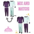 thumbnail image 3 of MISS POPULAR Girls 2 Pack 4 Piece Long Pajama Set Cute Comfy Cotton Perfect for Winter Sleepwear, 3 of 4