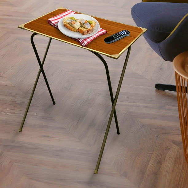 Plastic development group tv tray wood outlet