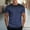 Navy, variant on Wavsuf Mens Tees Shirts Men Plain T Shirts Short Sleeve Elasticity Comfortable Fashionable Round Neck T Shirt Pink Size XL
