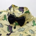 thumbnail image 7 of Kids Toddler Boys Shorts Set Casual Short Sleeve Cartoon Dinosaur Shirt Tops Shorts With Tie Gentleman Two Piece Clothes Set Summer Outfits,Size 6 Months 12 Months, 7 of 7
