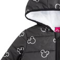 thumbnail image 3 of Chaqueta acolchada de Minnie Mouse de Disney para niñas con capucha, negra, talla 5, 3 of 5
