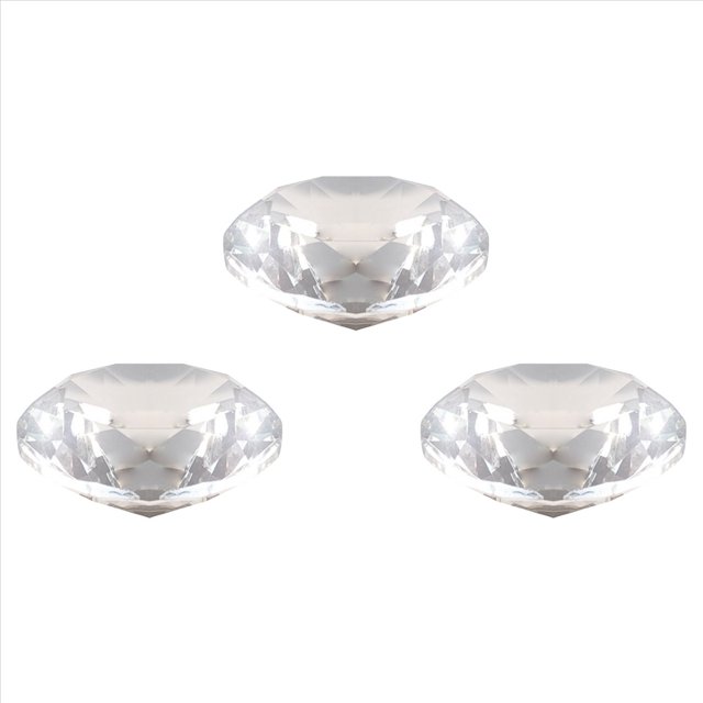 3X Pisapapeles de Diamante de Cristal de 80 mm, Fabricante de Arcoíris , Prisma de Cristal, Diamantes, Adornos de Escritorio para Sala de Bodas A