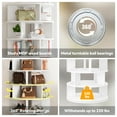 thumbnail image 3 of Aheaplus Rotating Shoe Rack Tower, 7-Tier Spinning Shoe Rack 360 Revolving Shoe Rack Organizer for Closet, Display Round Storage Carousel Shoes Closet Organization, White, 3 of 7
