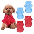 thumbnail image 1 of 4PCS pet suit Teddy Chihuahua polo shirt Teddy Golden Retriever suit puppy suit, 1 of 6