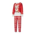 thumbnail image 3 of Meihuid Christmas Family Matching Pajamas Set Adult Kids Baby Deer Printed Tops+Plaid Pants Sleepwear Nightwear Set, 3 of 9