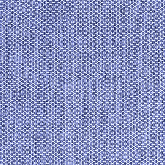 Ahgly Company Indoor Square Abstract Blue Contemporary Area Rugs, 8' Square