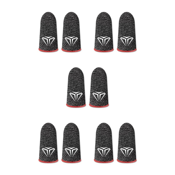 Matsuzay 5 pares de fundas para dedos para juegos de teléfonos móviles, guantes antideslizantes sensibles a prueba de sudor, fundas de fibra Type2 NO2