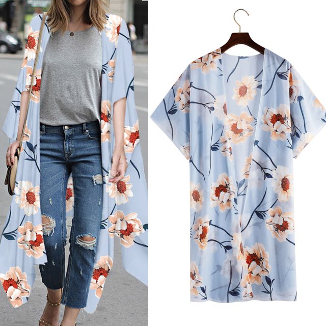 Nouveaux Hauts d'Été pour Femmes 2023 Mode Col Rond Grande Taille Manches Longues Imprimé Blouses Décontractées pour Sorties Chemises Manches Longues pour Femmes