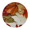thumbnail image 4 of nygtbtfer Autumn Maple Leaves Round Tablecloth Round Fitted Table Cover with Elastic Edge Washable Outdoor Circle Table Cloths for Kitchen Dining Party Picnic Indoor Patio Decor Fits Table 38-42, 4 of 8