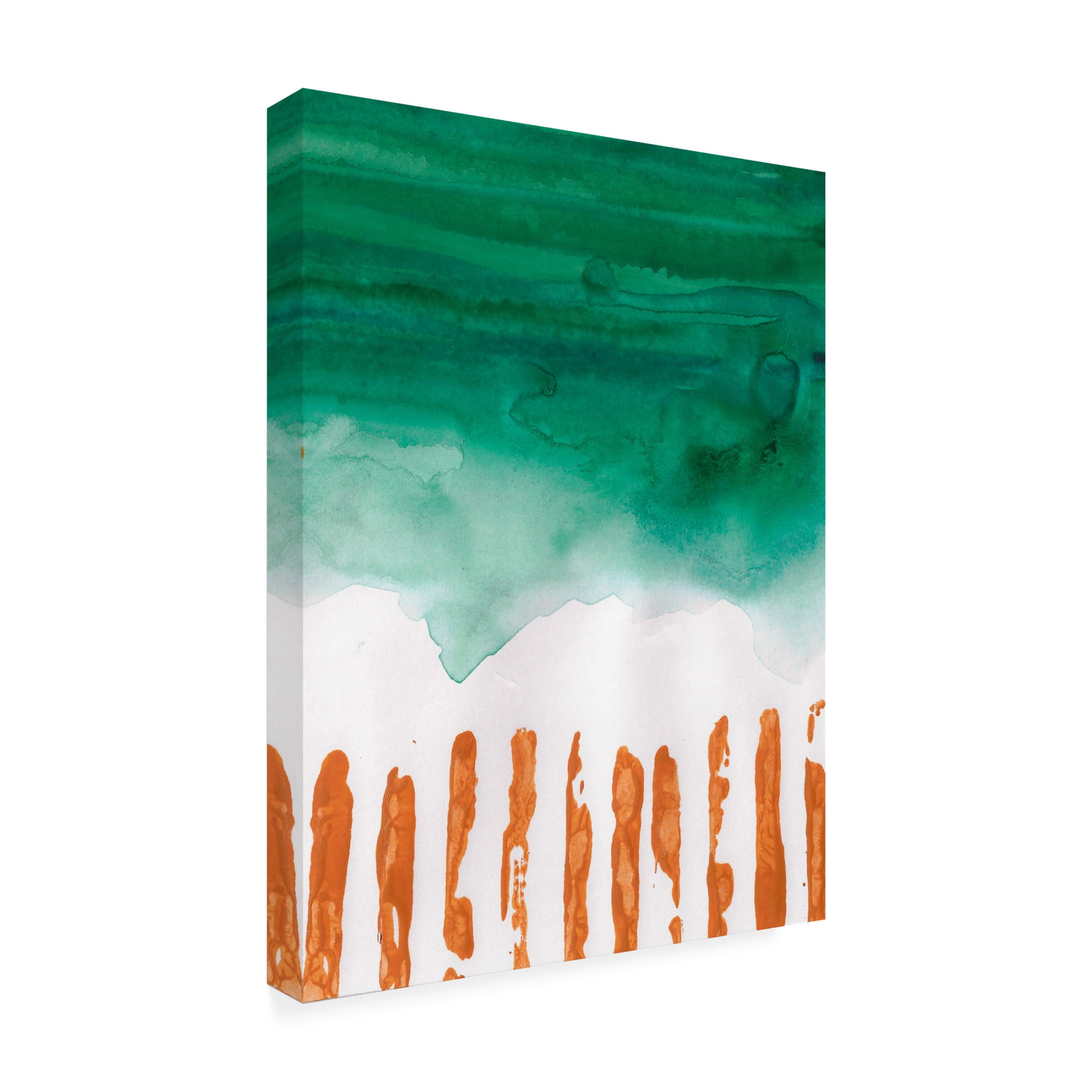 Canvas Wall Art - Maliq 'Upside Down' Wall Art for Living Room, Bedroom, or Office Décor by Trademark Fine Art - 14 x 19 Inches