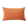 thumbnail image 2 of Outdoor Pillow Covers 12x20 Farmhouse Pillow Covers Fall Orange Plaid Stripes for Couch Sofa Living Room, 2 of 9