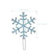 thumbnail image 2 of 6 horquillas para el cabello con forma de copo de nieve, cintas variadas, accesorios para el cabello para niños (5 horquillas azules + 1 pinza azul), 2 of 7