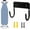 Black Hanger, variant on Ironing Board Hanger Wall Mount, Ironing Board Holder Iron Board Organizer Wall Rack, Black Iron Board Hanger Holder for Laundry(Black)